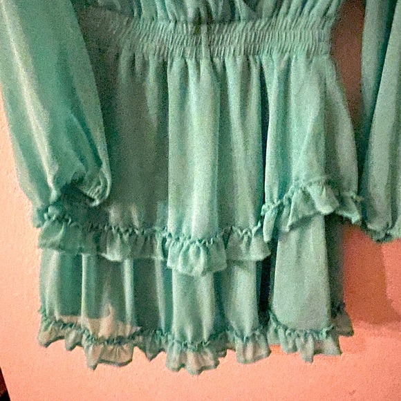 #12 🌼”Impressions” Sheer Longsleeve Dress - Picture 8 of 10